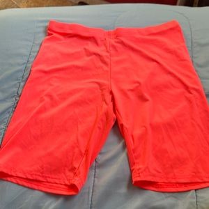 Pink biker shorts